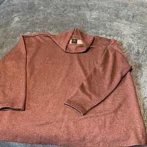 Elegant Burgundy Cowl Neck Sweater